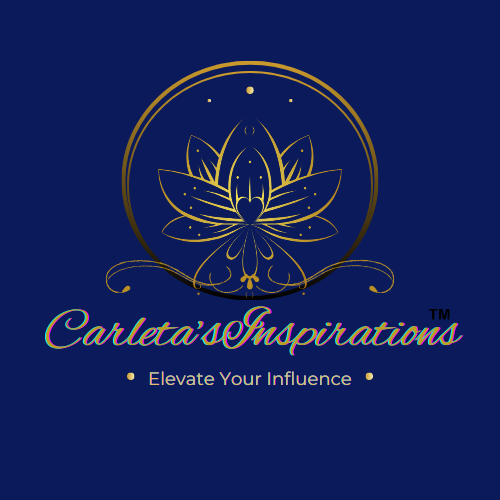 Carleta's Inspirations Logo - Gold Blue